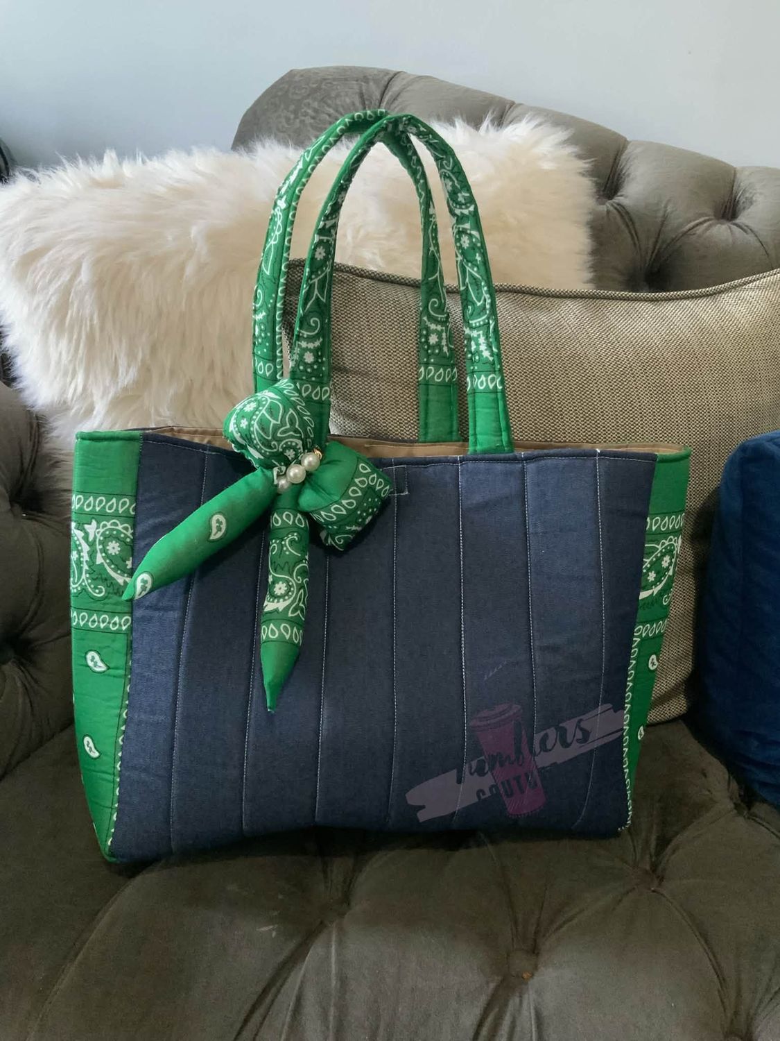 Jean and Bandana Tote