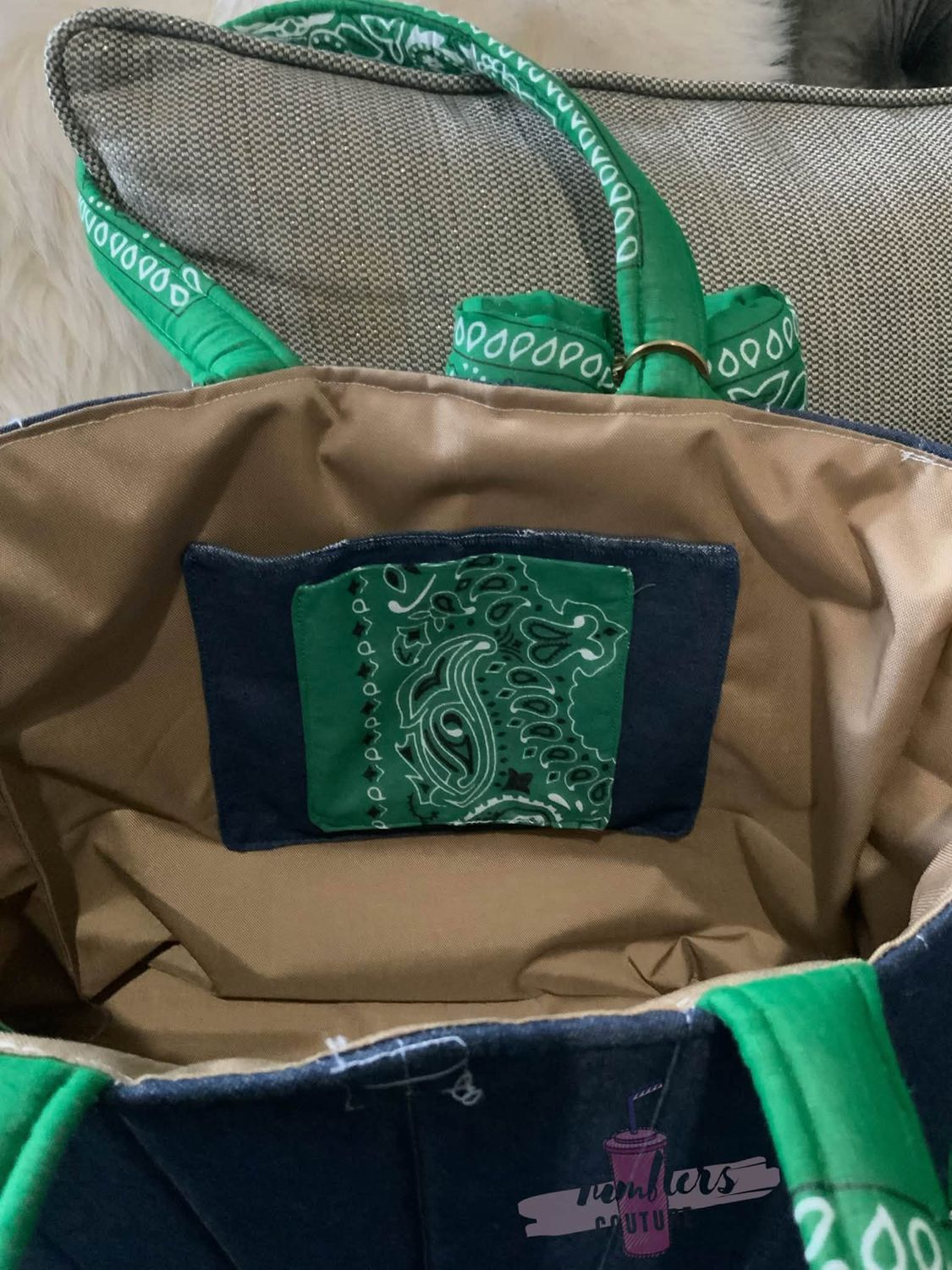 Jean and Bandana Tote