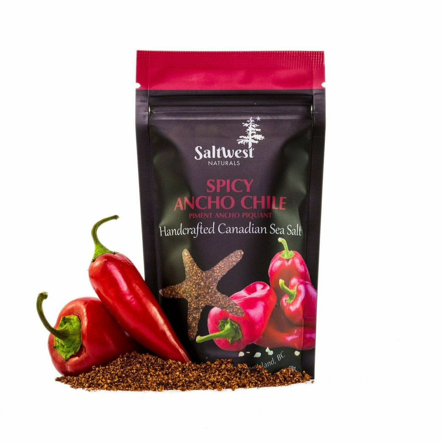 Spicy Ancho Chile Sea Salt