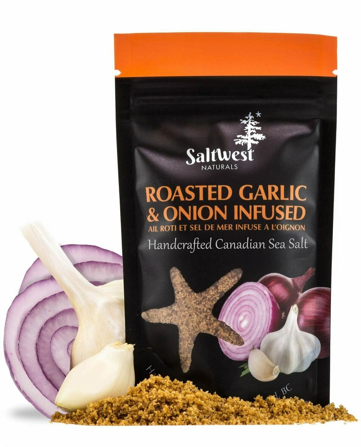 Organic Roasted Garlic & Onion Infused Sea Salt
