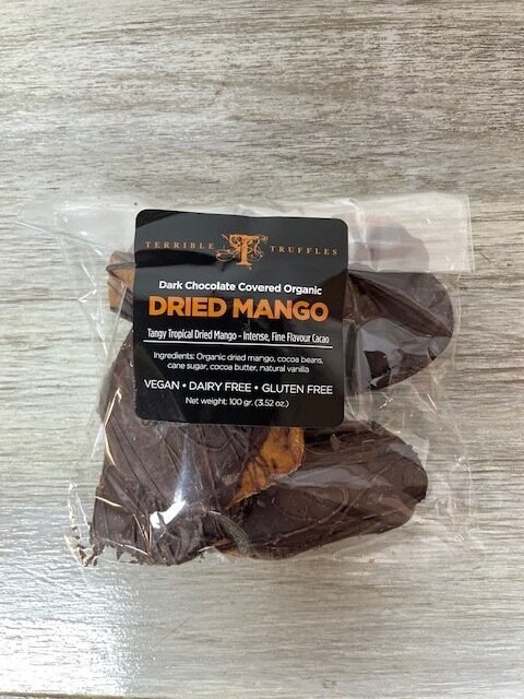 Dark Chocolate Covered Dried Mango
