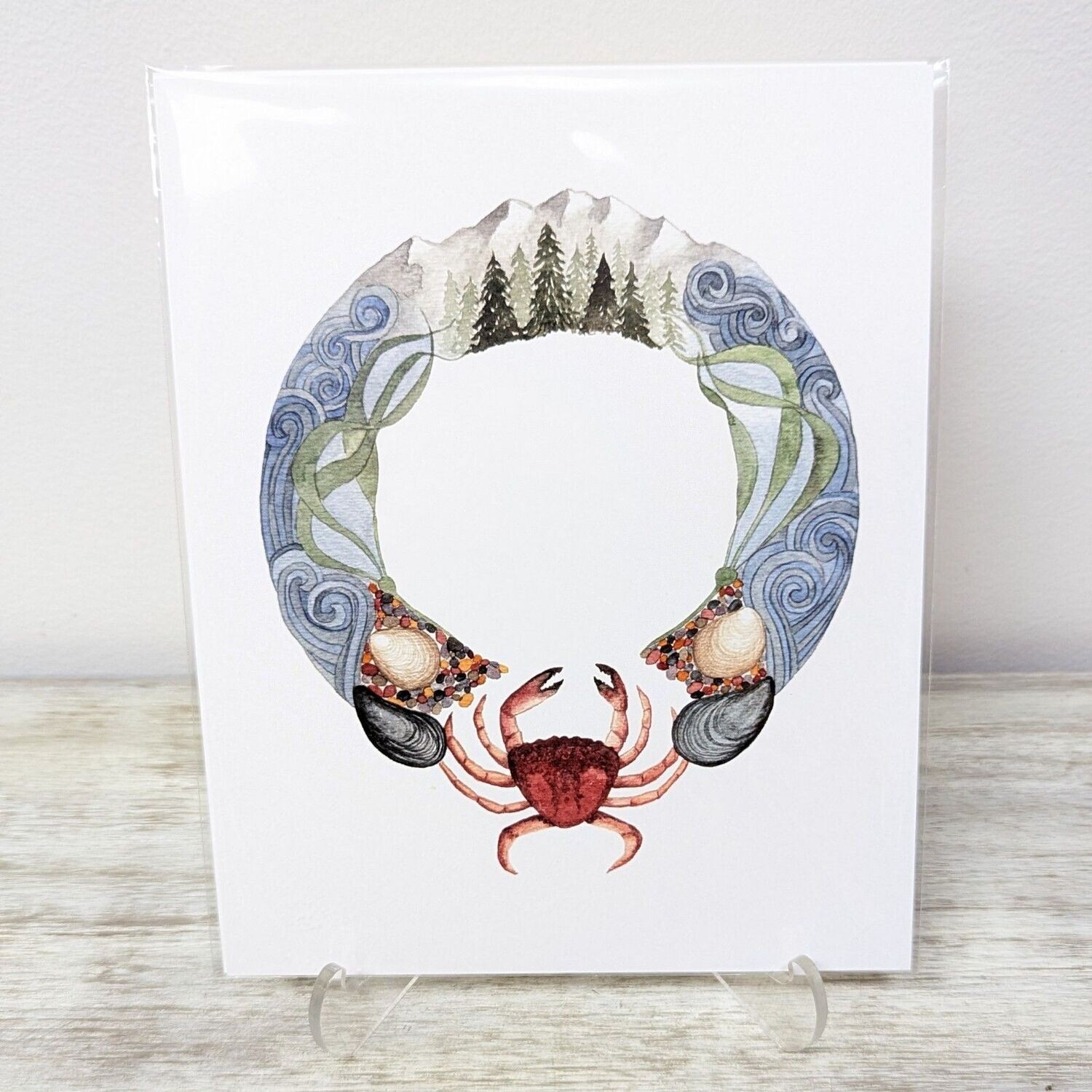 Crab Circle Print (8x10)