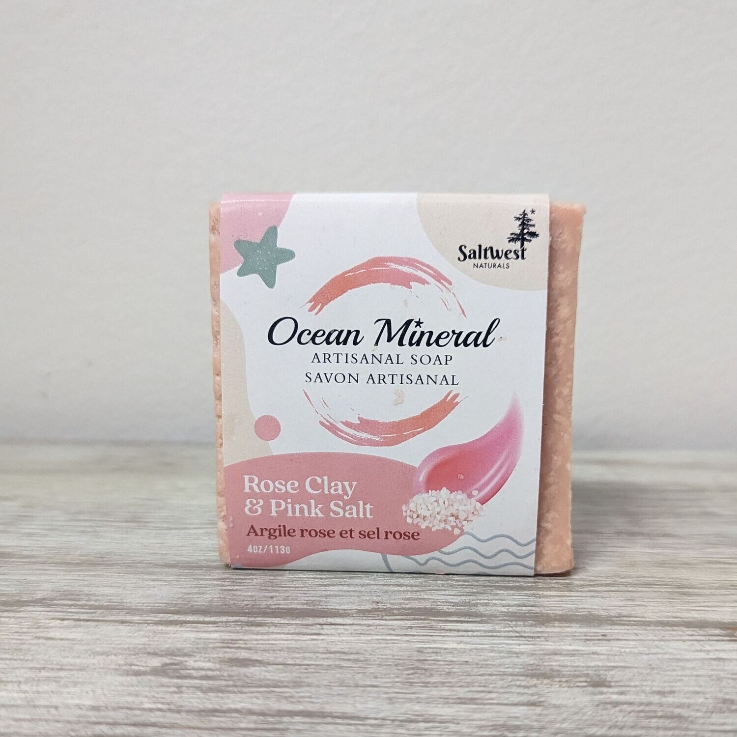 Rose Clay and Pink Sea Salt Soap