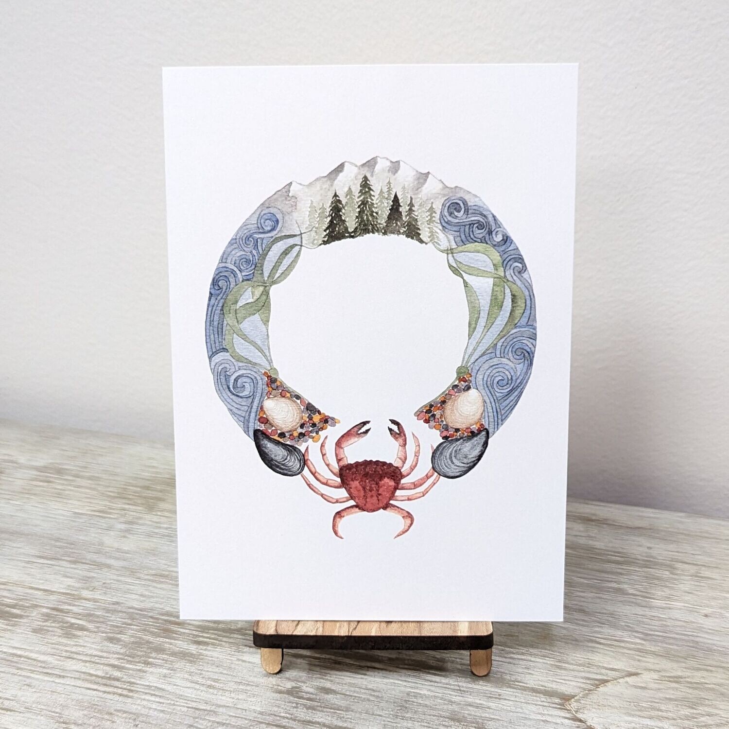 Crab Circle Print (5x7)