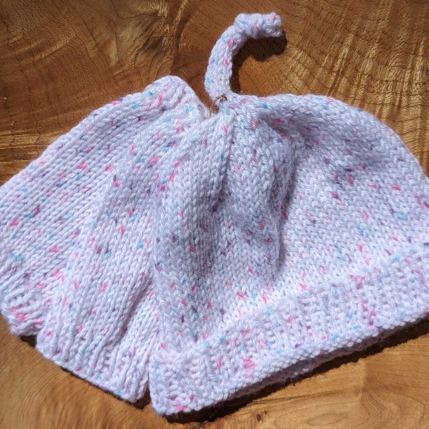 Pink Speckled Knit Baby Set