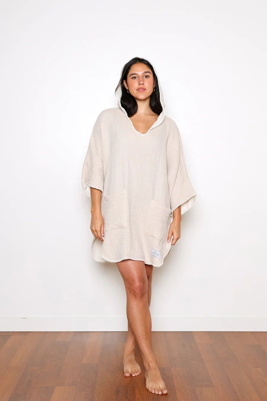 The Women's Cocoon Poncho (Beige)