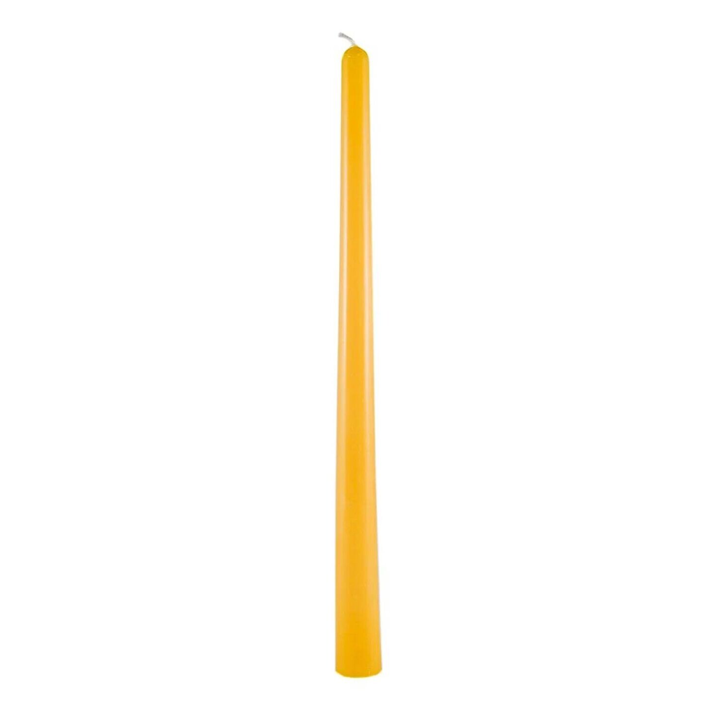 12" Natural Beeswax Taper