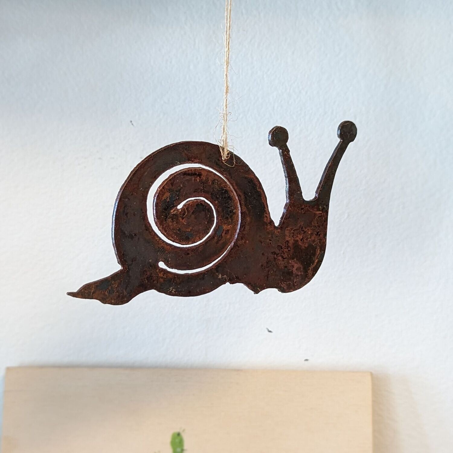 Rusted Snail Ornament