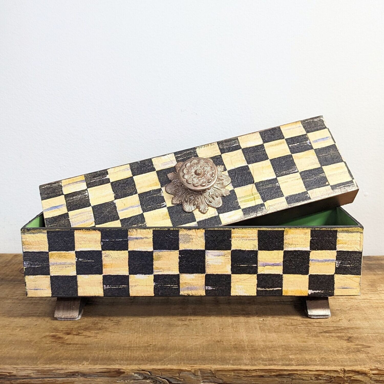 Upcycled Checkered Box