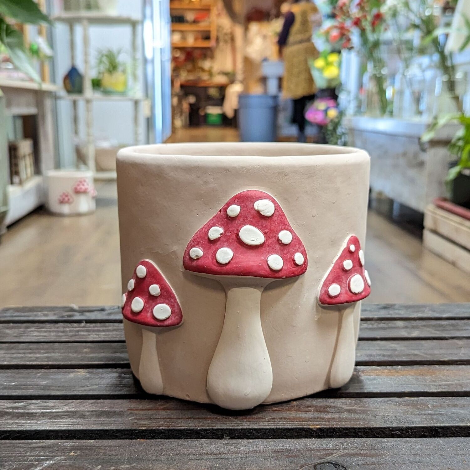 6" Mushroom Trio Pot