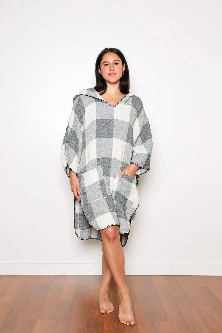 Limited Edition Plaid Women's Cocoon Poncho
