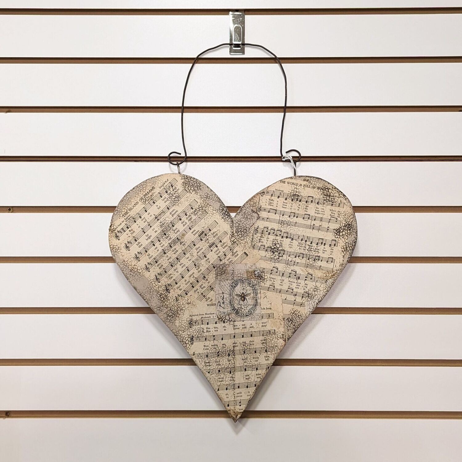 Repurposed Wood Applique Heart