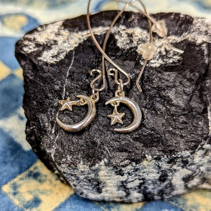 Sterling Silver Celestial Earrings