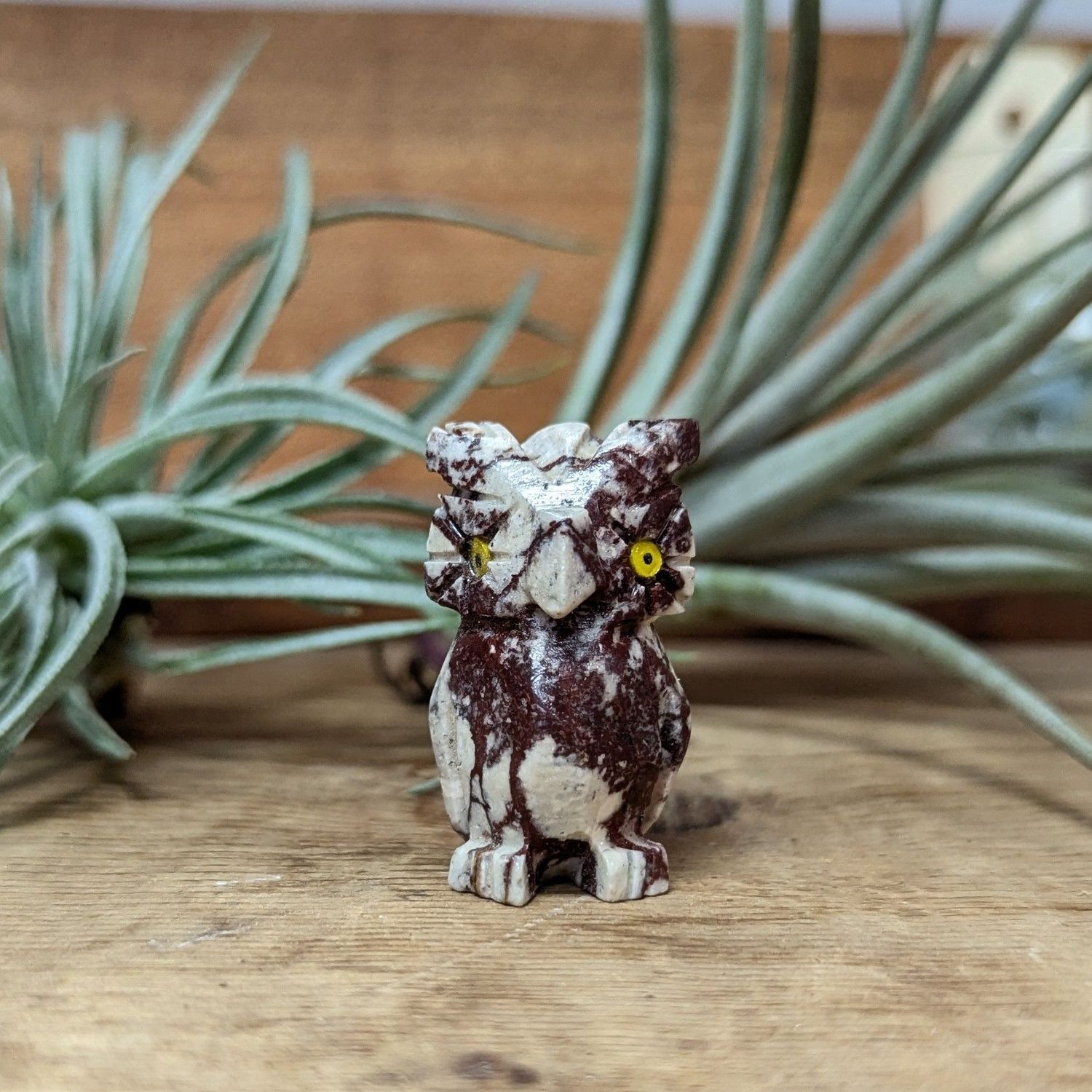 Carved Jasper Owl