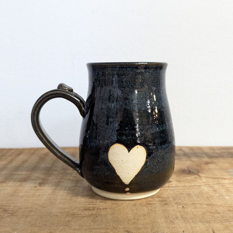 Black Heart Mug