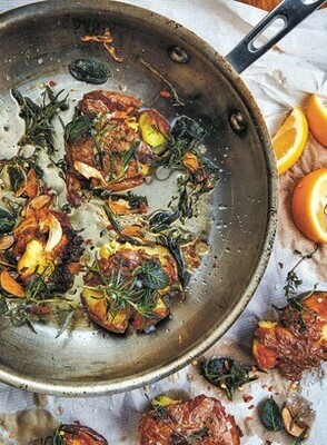 Crushed and Fried Potatoes with Crispy Herbs and Garlic and White Truffle Crushed and Fried Potatoes with Crispy Herbs and Garlic and White Truffle
