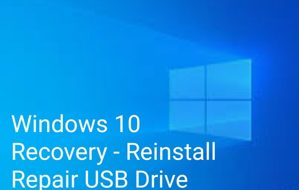 Windows 10 Pro - Home x64 Bootable Recovery, Reinstall, Repair USB