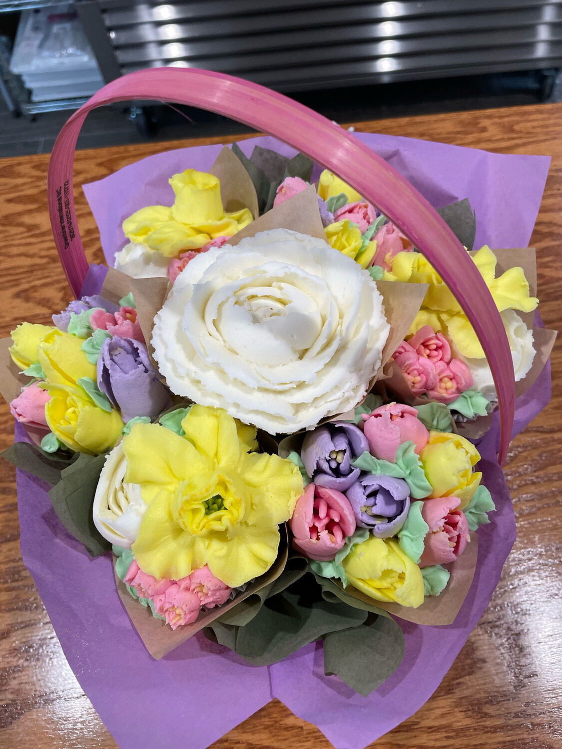 Easter Basket Cupcake Bouquet