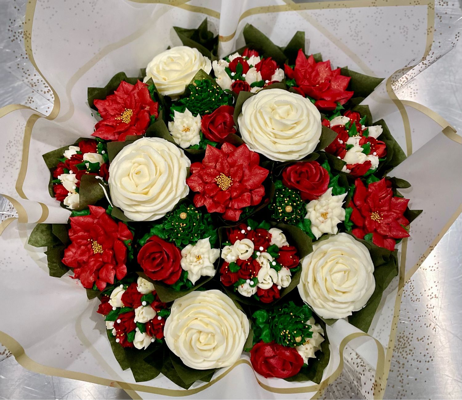Christmas Cupcake bouquet LARGE  Pre-order