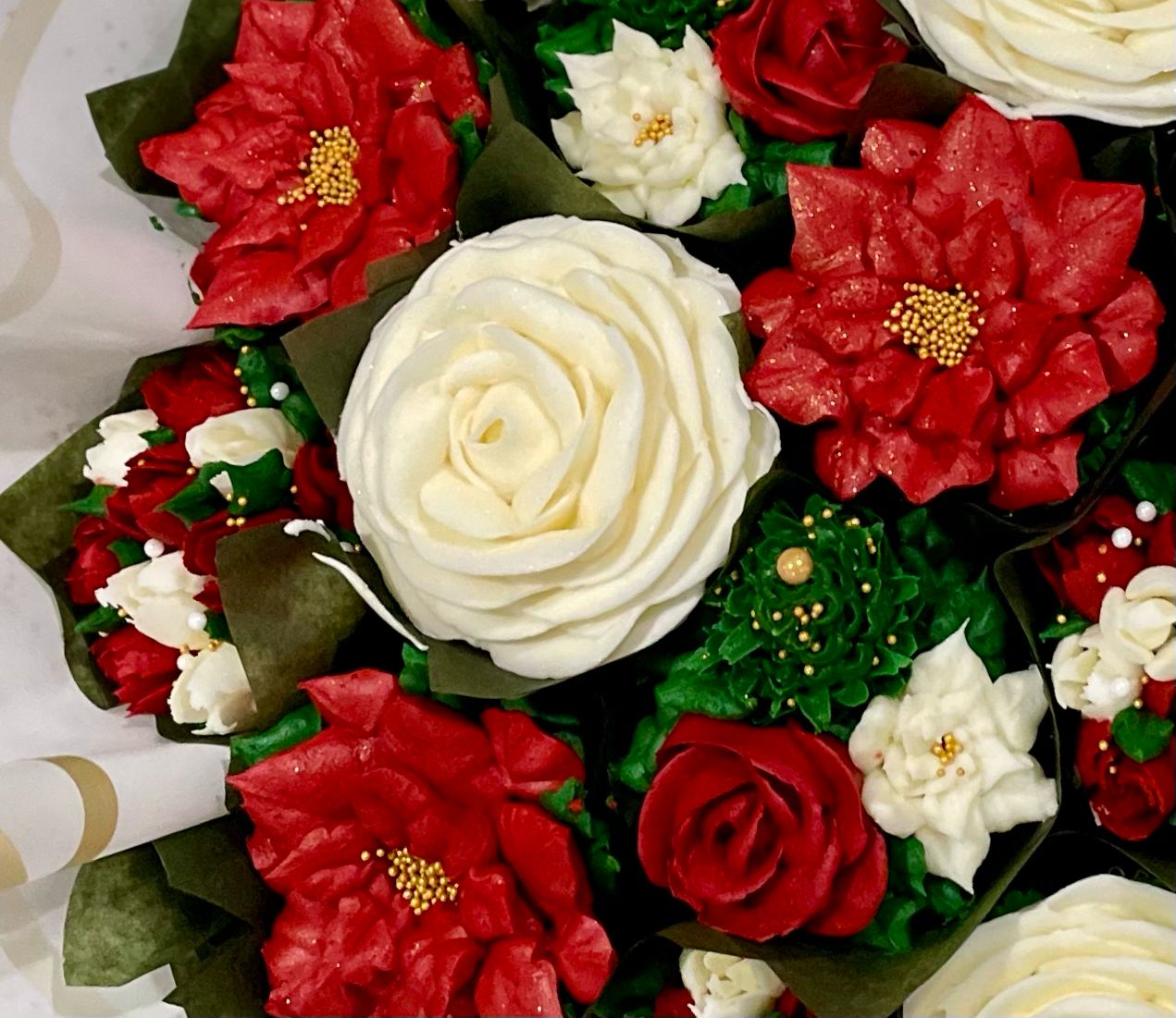 Christmas Cupcake bouquet SMALL Pre-order