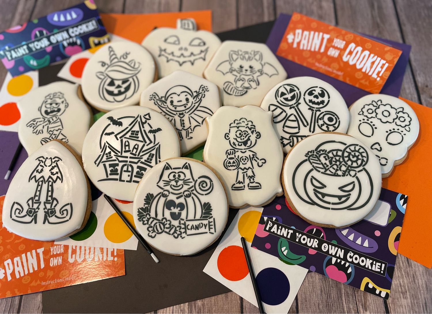 Paint your own Halloween Cookie