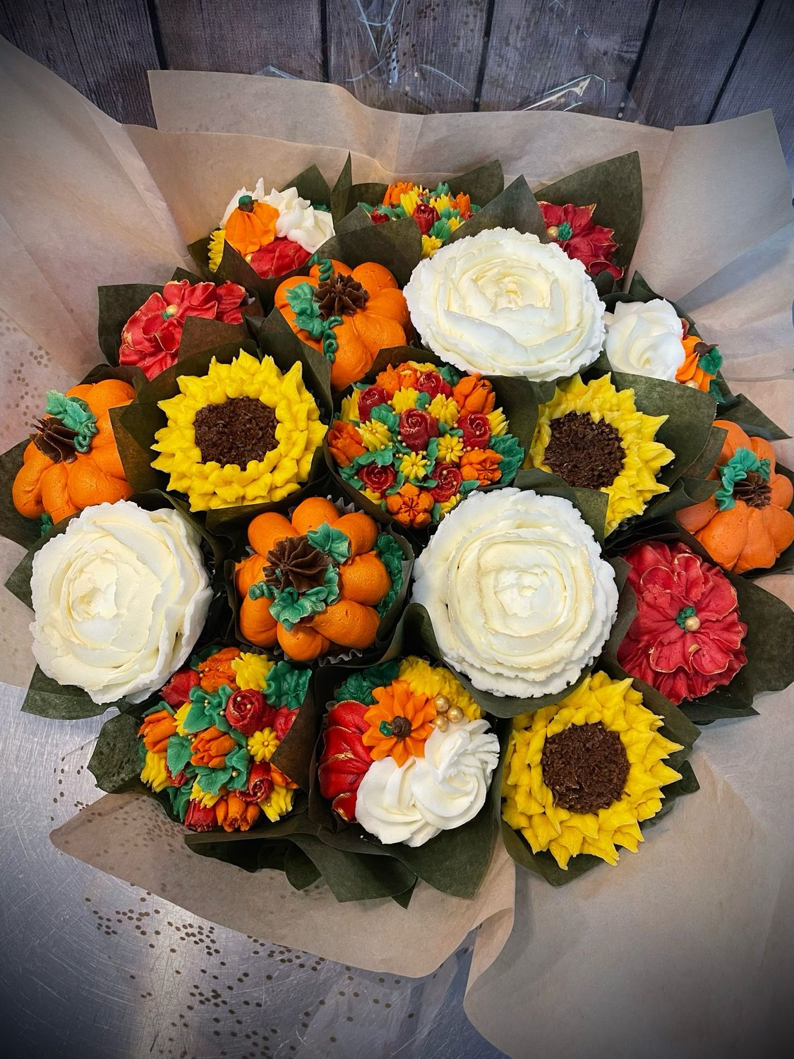 Thanksgiving Cupcake bouquet LARGE