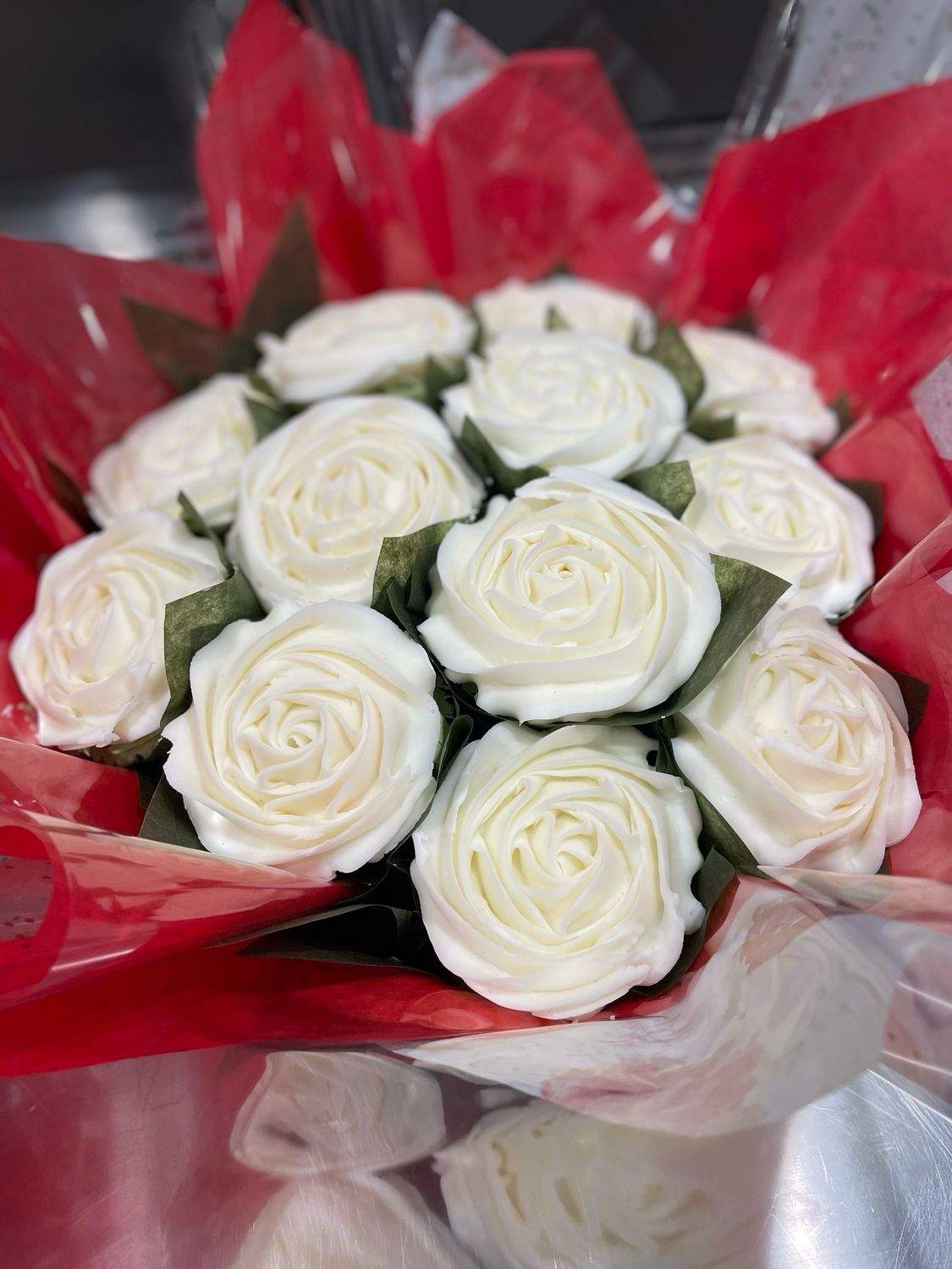 Valentines Day Dozen Cupcake Roses PRE-ORDER