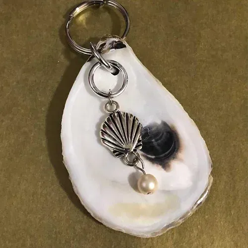 Oyster Shell Bag Charm