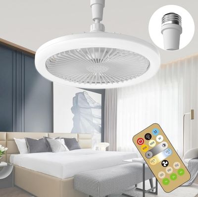 Screw in Fan with light and remote