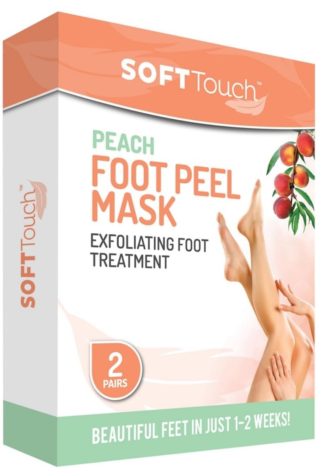 Soft Touch Peach Foot Peel Mask