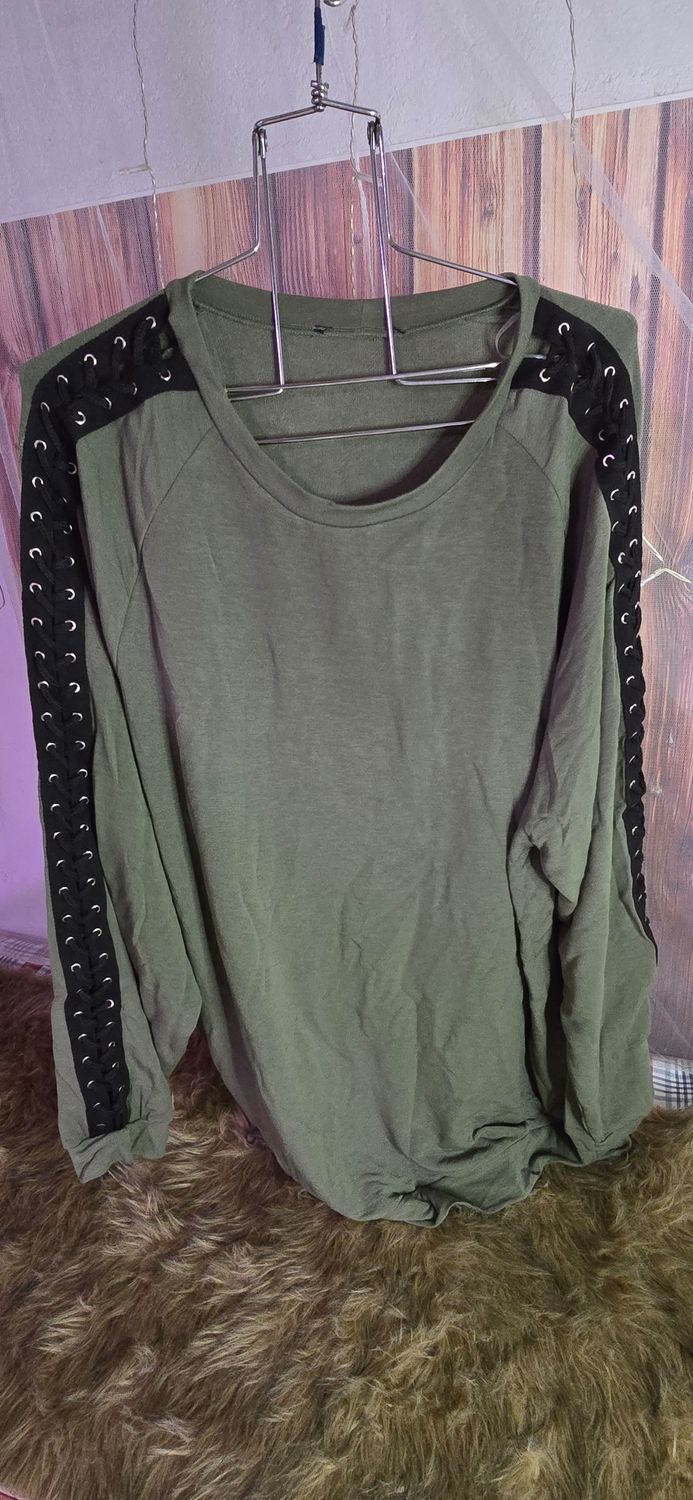 Green/Black Long Sleeve- 2X