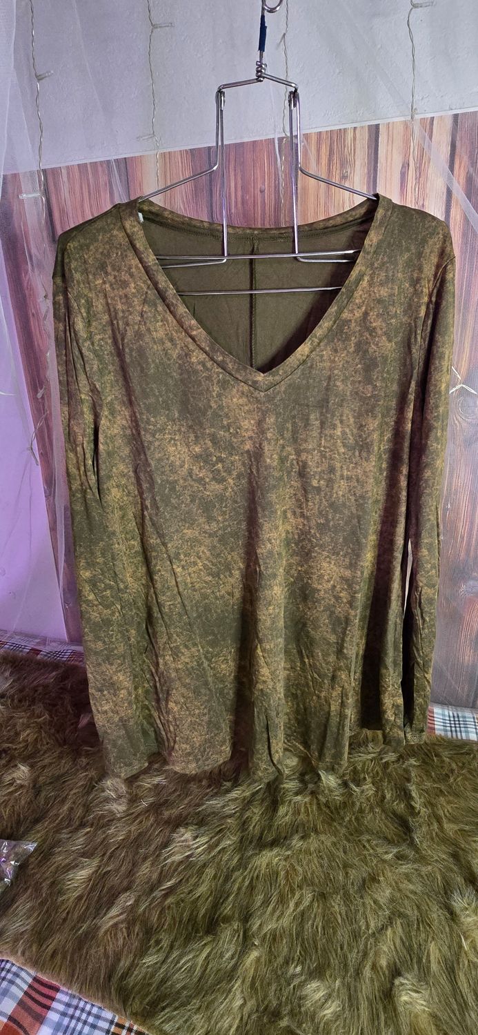 Olive Colored Long Sleeve- 1X