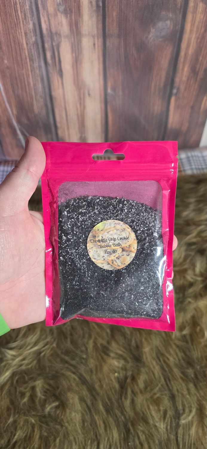 Extra Large Bag of Bubble Bath Powder- Chocolate Chip Cookie