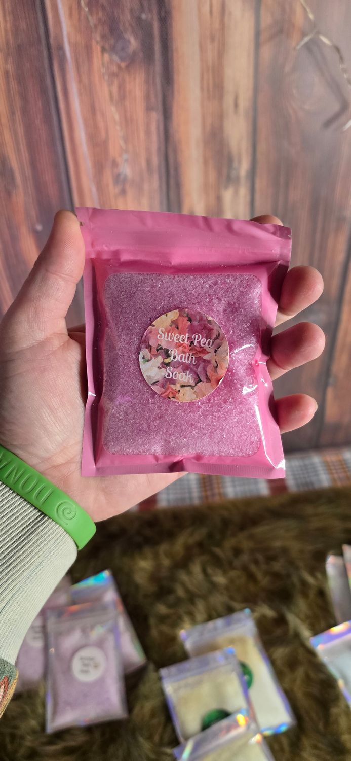 Large Bag of Bath Soak- Sweet Pea