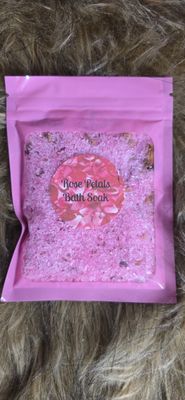 Large Bag of Bath Soak- Rose Petal