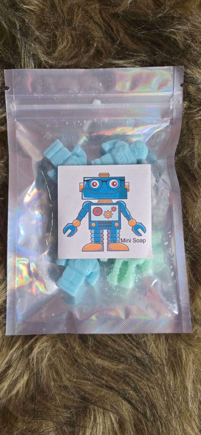 Bag of Robot Mini Soaps- 6 per pack