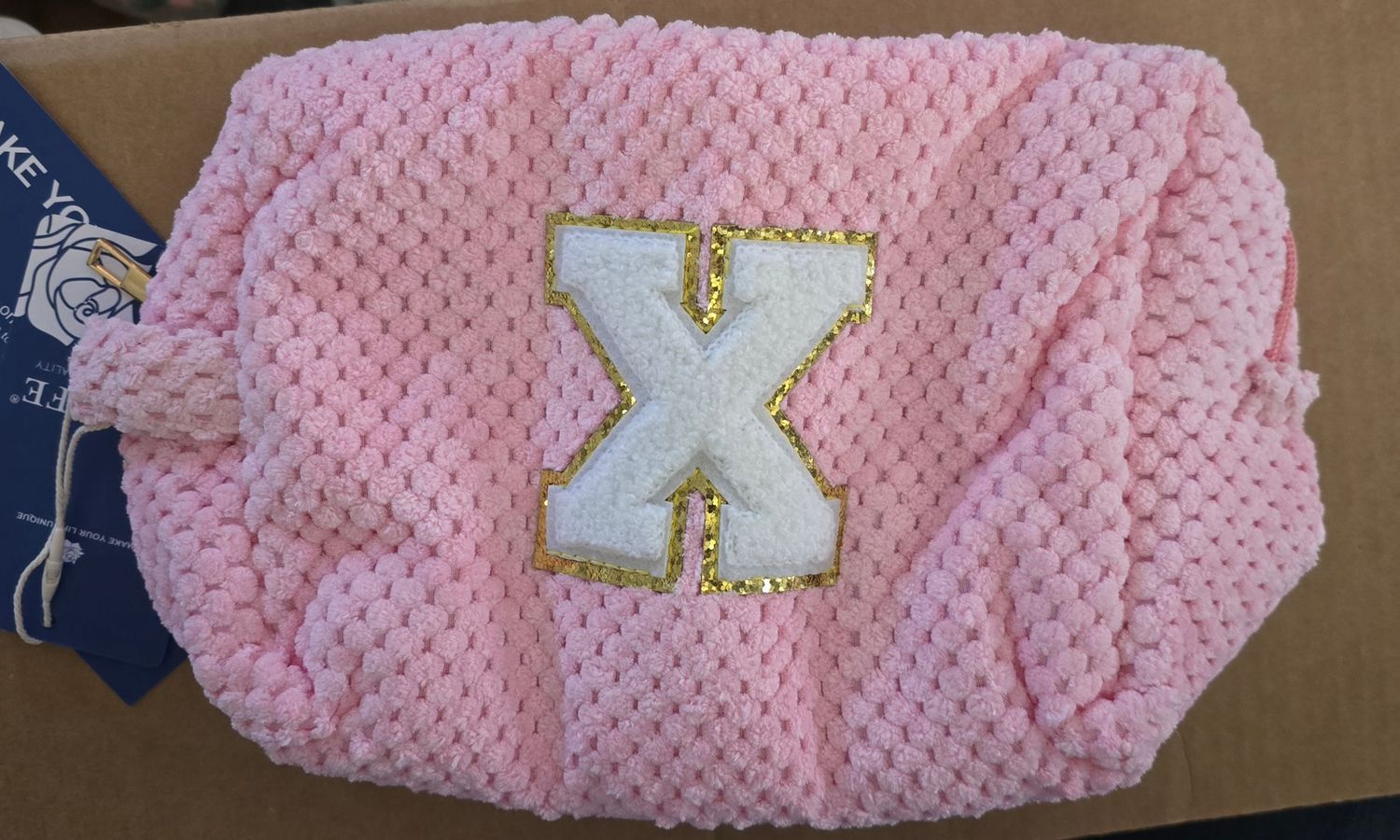 Makeup Bag- Letter X