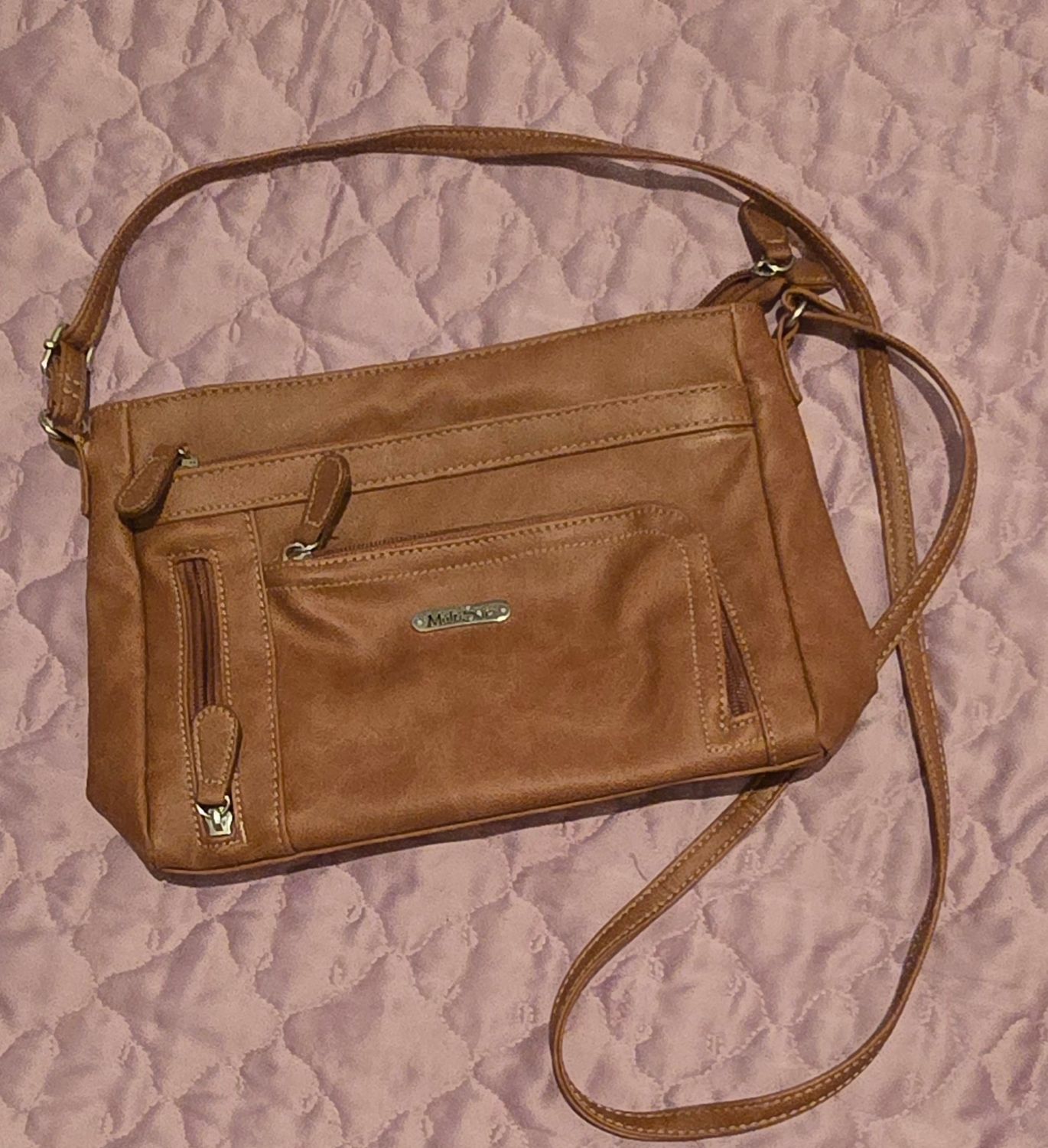 Brown Crossbody with adjustable strap