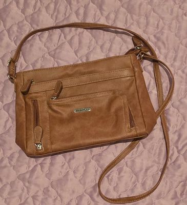 Brown Crossbody with adjustable strap