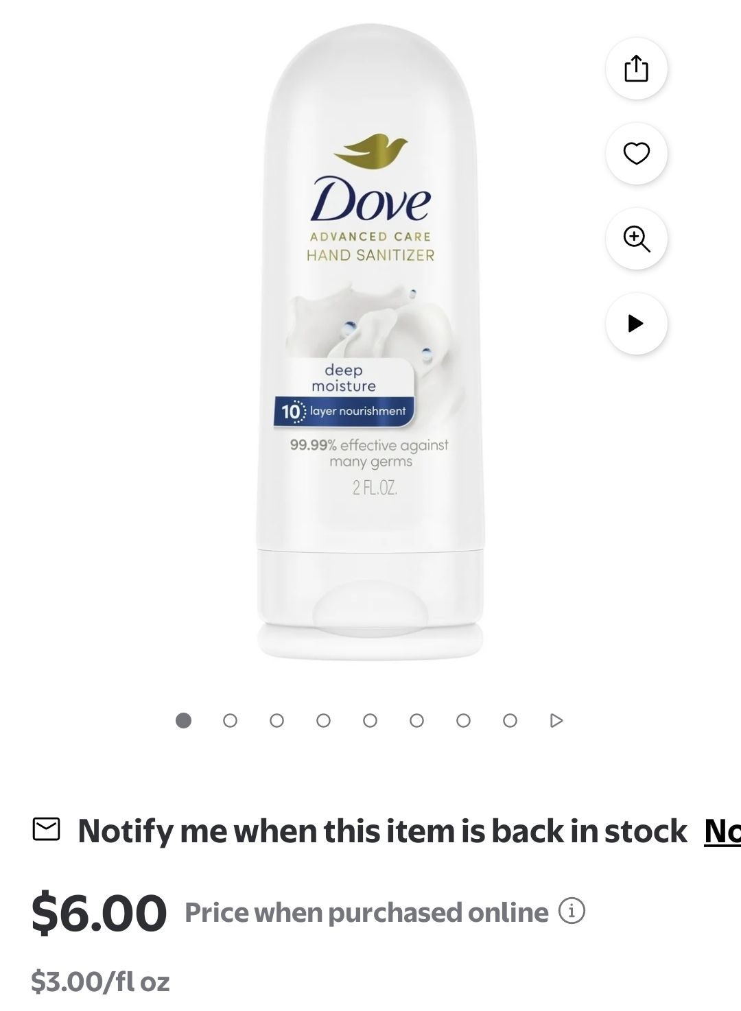 Dove Hand Sanitizer