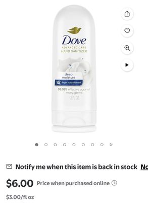 Dove Hand Sanitizer