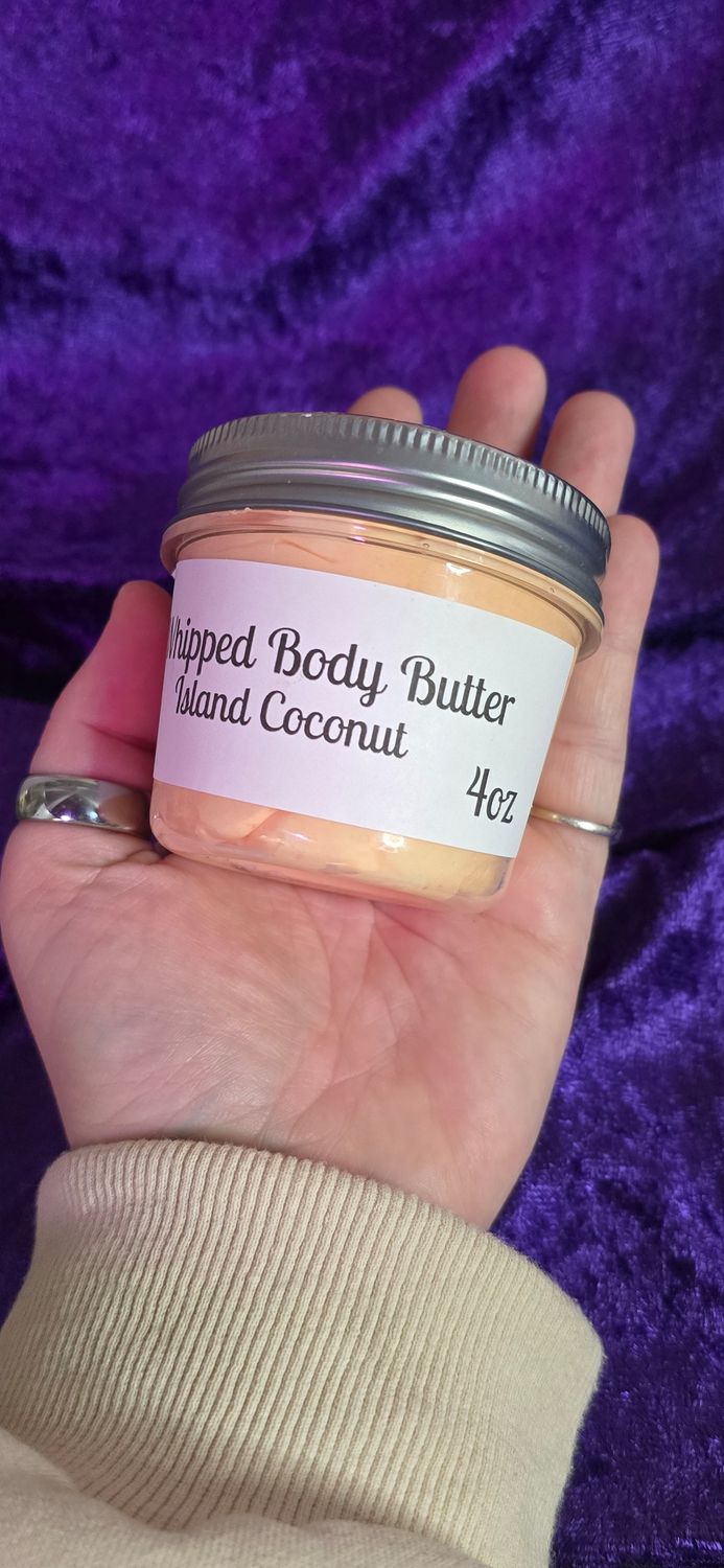 Island Coconut Whipped Body Butter- 4oz.