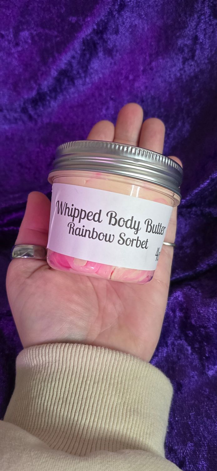 Rainbow Sorbert Whipped Body Butter- 4oz.
