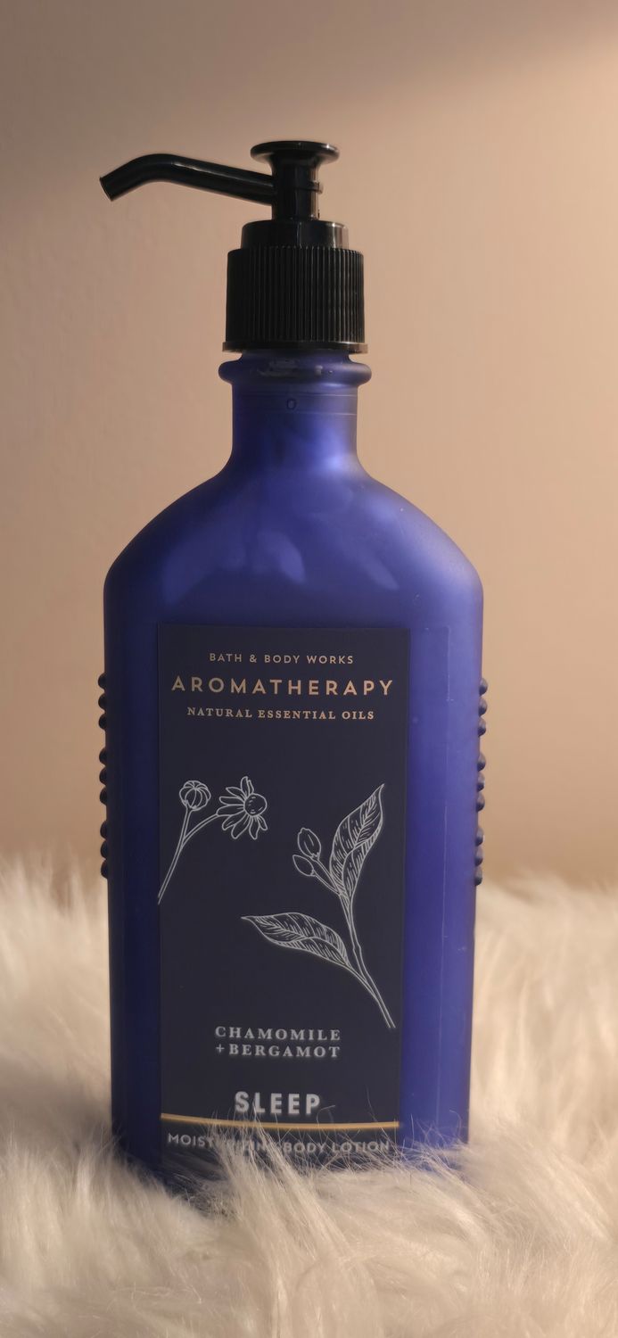BBW Aromatherapy Sleep Lotion- Glass Bottle