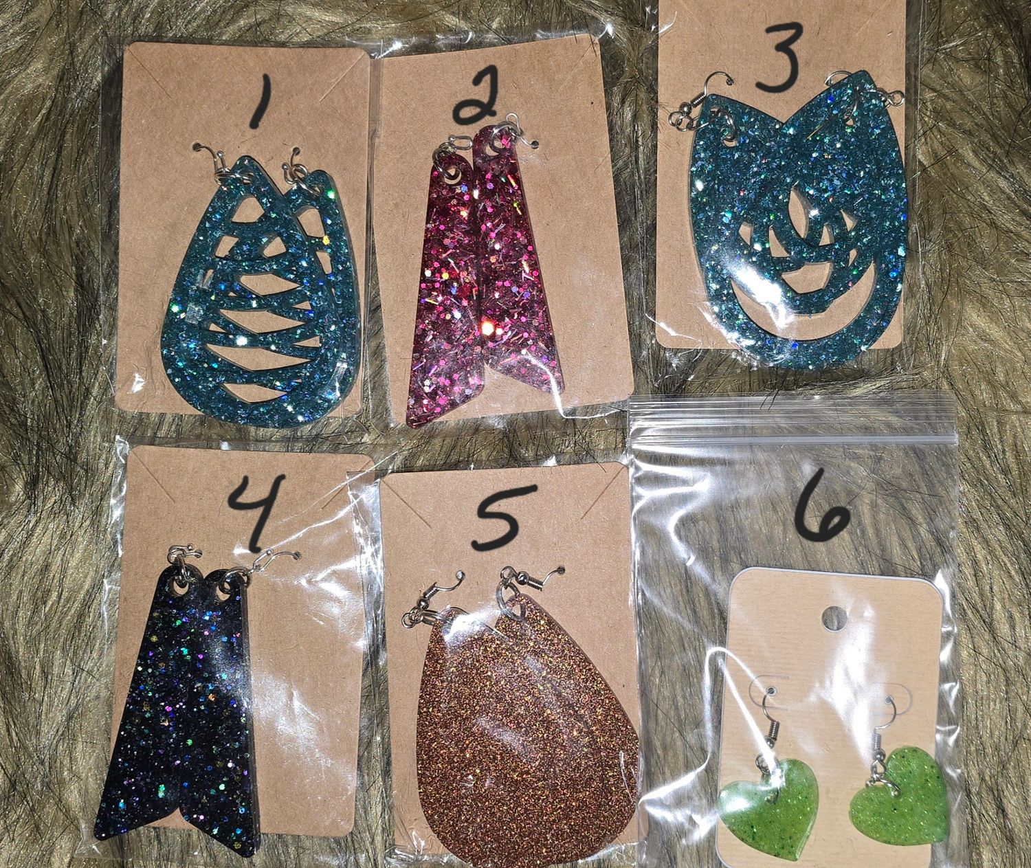 Earrings Made From Epoxy