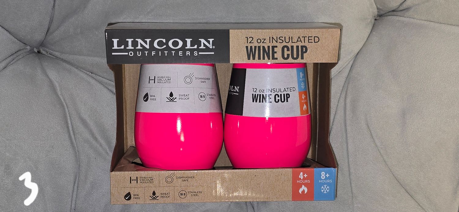 Pink Wine Glass Double Pack