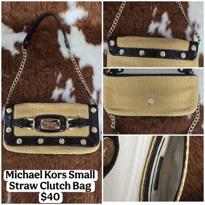 Michael Kors Small straw clutch