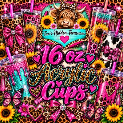16oz Acrylic Cups
