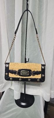 Michael Kors Straw Clutch Bag