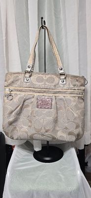 Coach Poppy Op Art Signature Glam Tote